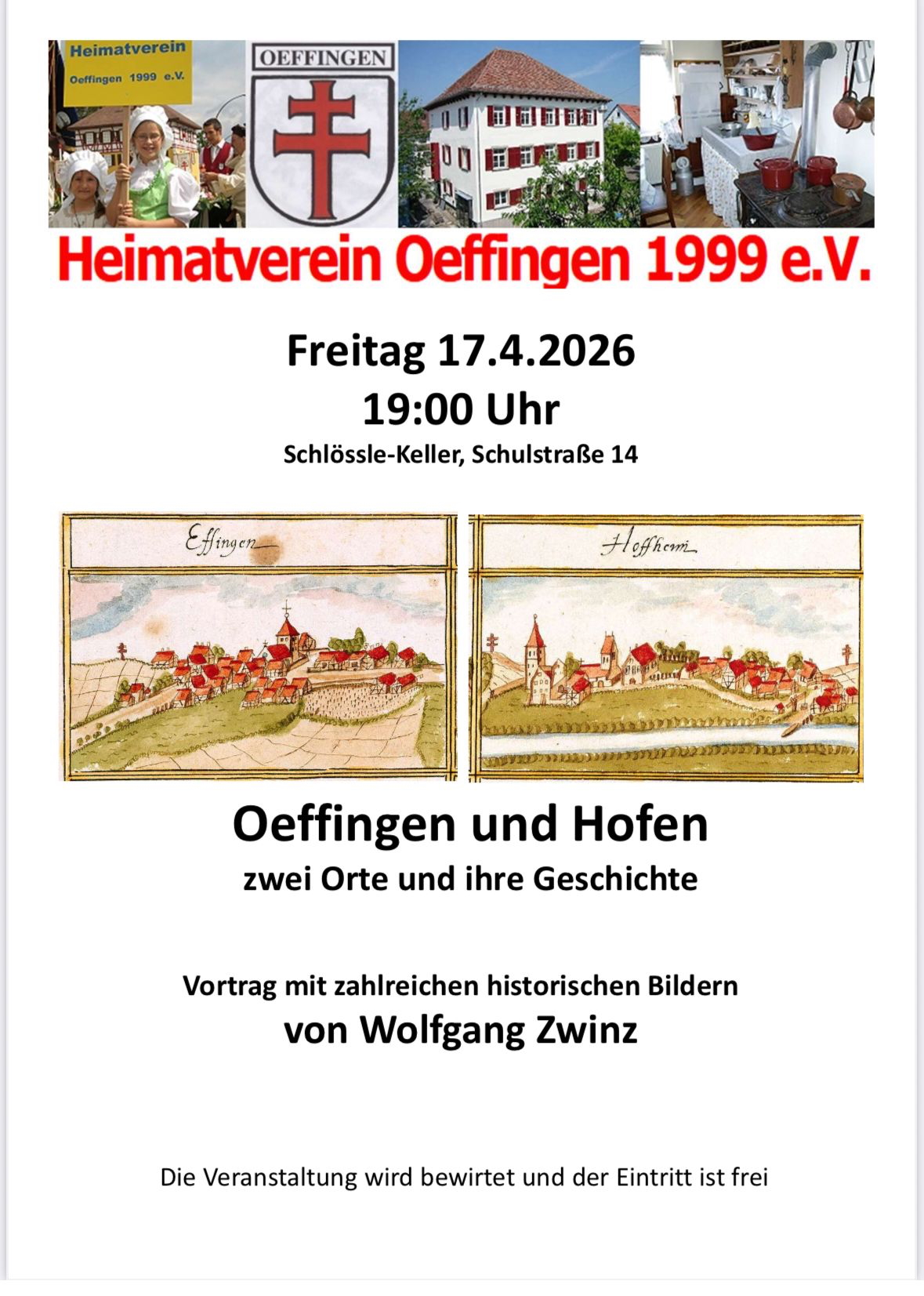 Archiv Heimatverein Oeffingen - Plakat Einladung 1. Heimatabend 2026