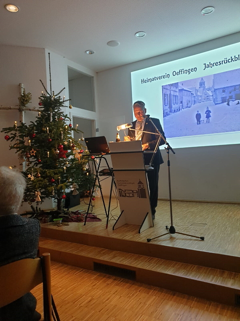 Archiv Heimatverein Oeffingen - Weihnachtsfeier 2022 Vorstand Rede
