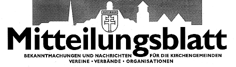Archiv Heimatverein Oeffingen - Logo Mitteilungsblatt Oeffingen