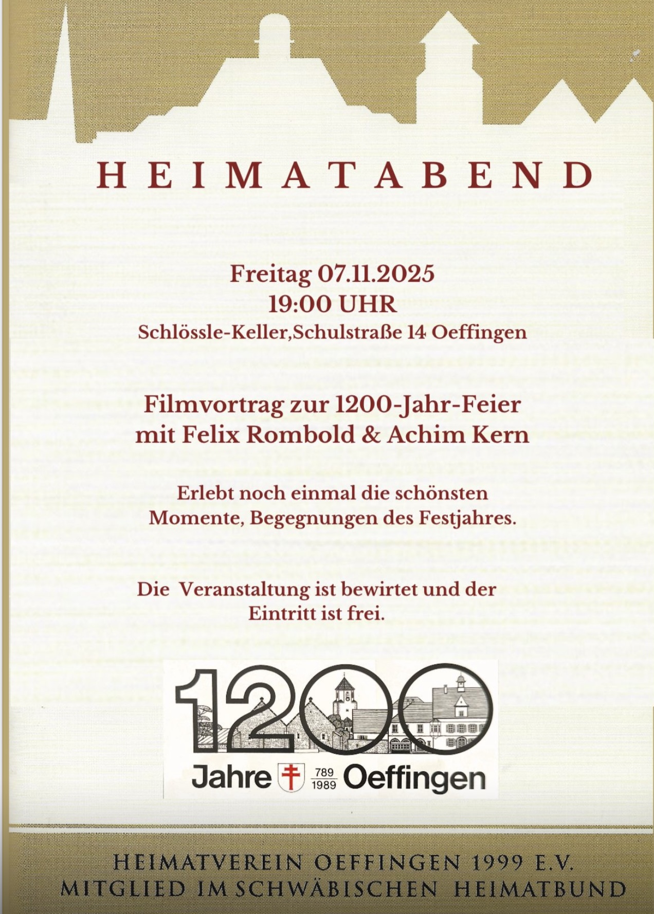 Archiv Heimatverein Oeffingen - Einladung