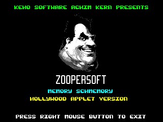 Archive Achim Kern - Schmemory intro screen