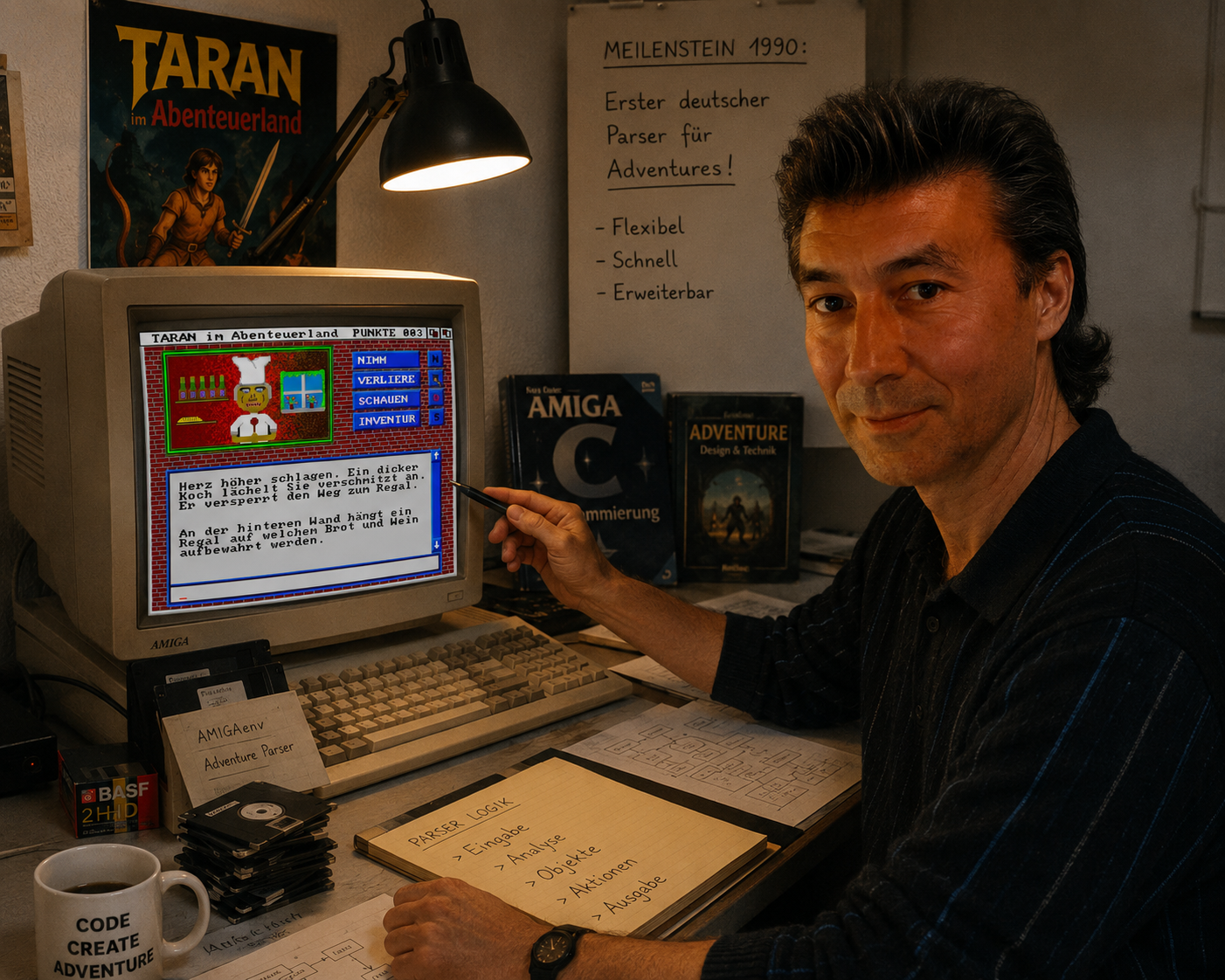 Achim Kern KeHoSoftware - 1990 AI generated picture